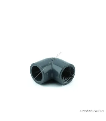 PVC 90° könyök idom 20 mm-es csőhöz, 1/2" belső menettel