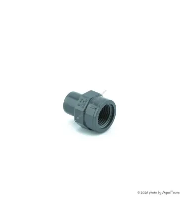 PVC karmantyú 20/16 mm-es csőhöz, 1/2" belső menettel