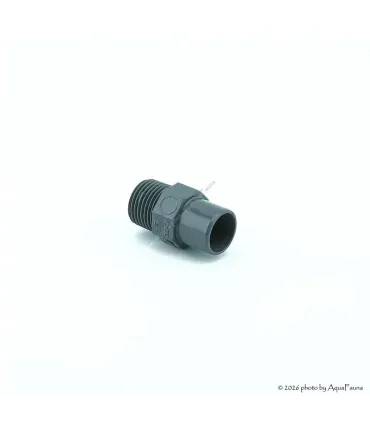 PVC karmantyú 20/16 mm-es csőhöz, 1/2" külső menettel