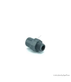 PVC karmantyú 20/16 mm-es csőhöz, 3/8" külső menettel