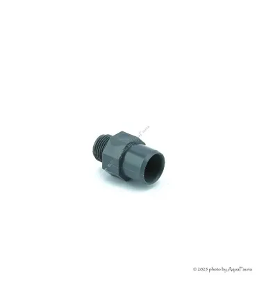 PVC karmantyú 20/16 mm-es csőhöz, 3/8" külső menettel