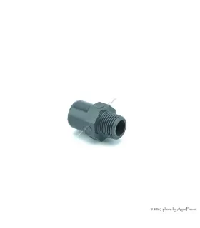 PVC karmantyú 25/20 mm-es csőhöz, 1/2" külső menettel