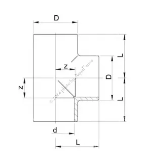 PVC T-idom 8 mm-es csőhöz