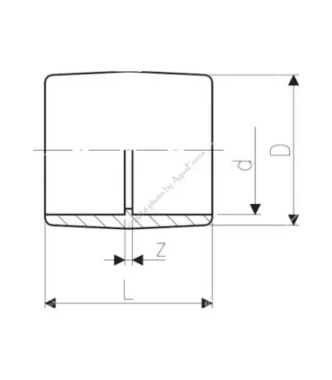 PVC toldókarmantyú 8 mm-es csőhöz