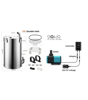 Aqua Fusion Max 220 külső szűrő dupla szívó bemenettel