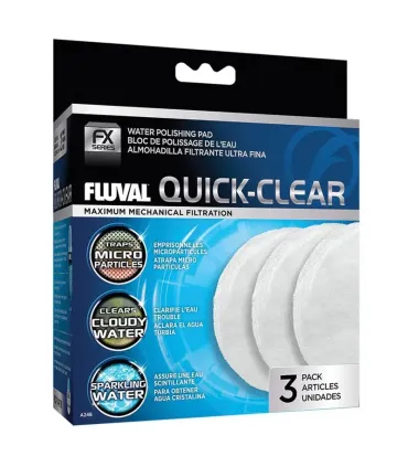 Hagen Fluval FX2/FX4/FX5/FX6 Quick Clear - külső szűrőhöz perlonvatta (3 db)