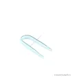 Levegőcső - CO2 cső U csatlakozó (üveg) - 10 mm