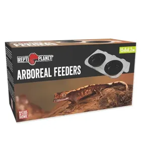 Repti Planet Arboreal Feeders - Etetőtál (dupla) tapadókoronggal terráriumi állatoknak (15x8x6,2 cm)