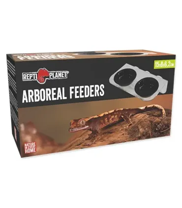 Repti Planet Arboreal Feeders - Etetőtál (dupla) tapadókoronggal terráriumi állatoknak (15x8x6,2 cm)