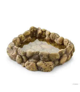Hagen Exo Terra Corner Water Dish Large - itatótál (sziklás) terráriumokba (16x18x5,5 cm)