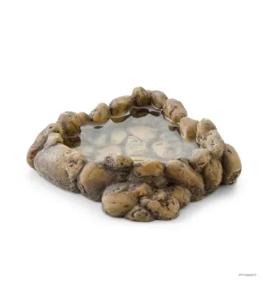 Hagen Exo Terra Corner Water Dish Medium - itatótál (sziklás) terráriumokba (12,5x13x4 cm)