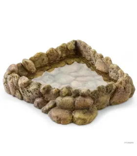 Hagen Exo Terra Corner Water Dish X-Large - itatótál (sziklás) terráriumokba (25x24x6,5 cm)