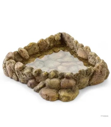 Hagen Exo Terra Corner Water Dish X-Large - itatótál (sziklás) terráriumokba (25x24x6,5 cm)