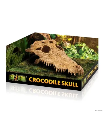 Hagen Exo Terra Crocodile Skull - krokodilkoponya formájú búvóhely hüllők részére (12x22x8 cm)