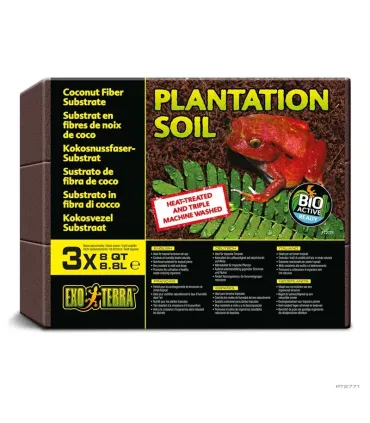 Hagen Exo Terra Plantation Soil Brick - kókuszrost talaj terráriumokba- (3 x 8,8 l)
