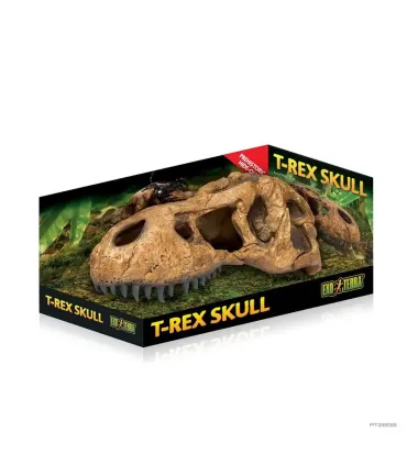 Hagen Exo Terra T-Rex Skull - T-Rex koponya formájú búvóhely hüllők részére (11x23x8 cm)