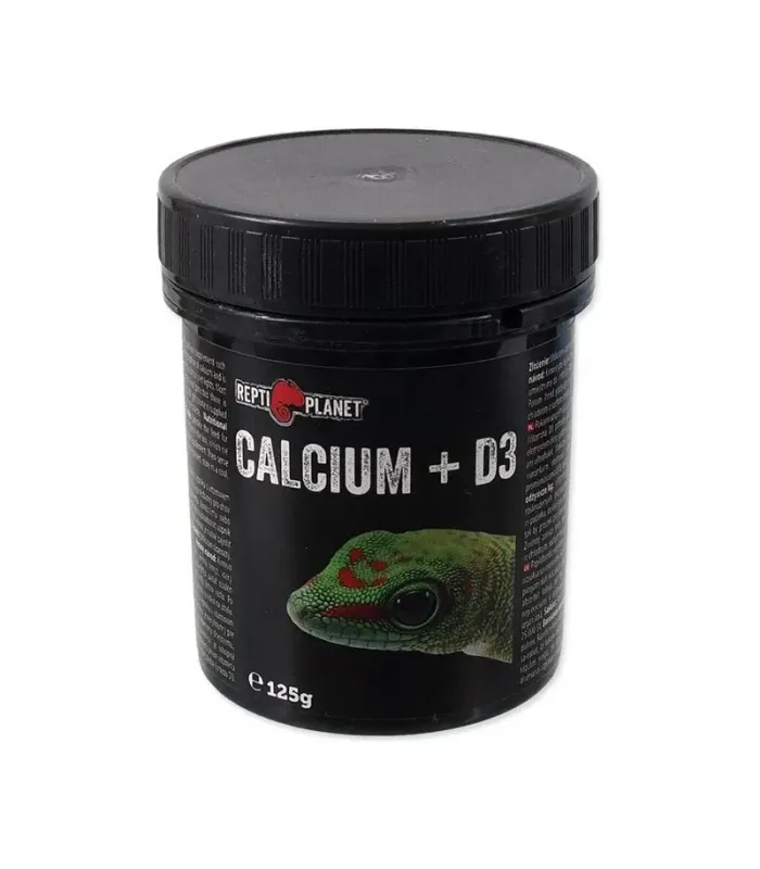 Repti Planet Calcium + D3 - kiegészítő takarmány - hüllők részére (125 g)