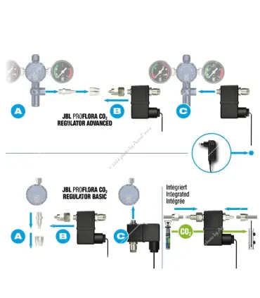 JBL ProFlora CO2 Valve - CO2 mágnesszelep 12V
