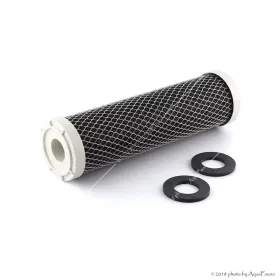 Ozmó előszűrő - PurePro aktívszén préselt CTO BLOCK szűrőbetét 10" x 2,5"