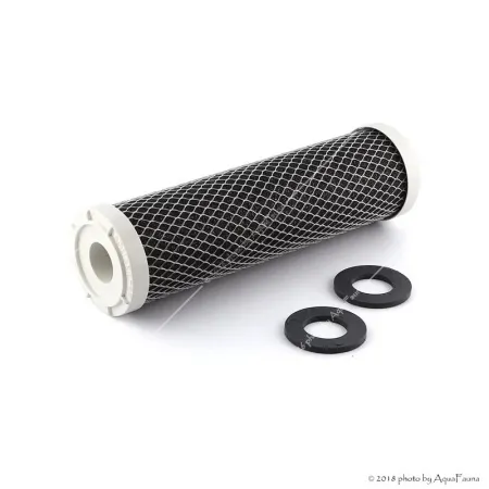 Ozmó előszűrő - PurePro aktívszén préselt CTO BLOCK szűrőbetét 10" x 2,5"