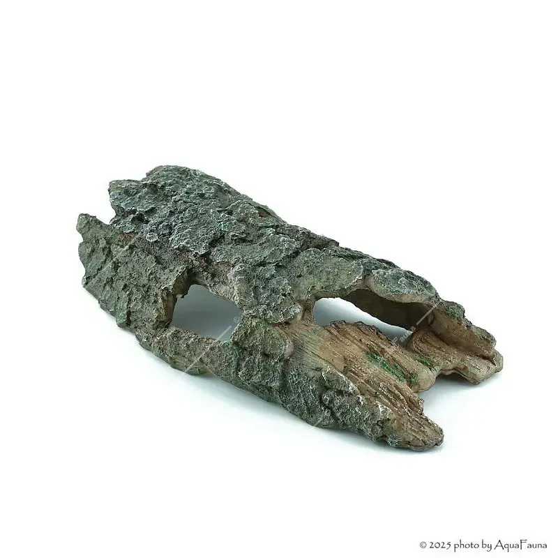Akvárium dekor - fél fatörzs (29x13x6 cm)