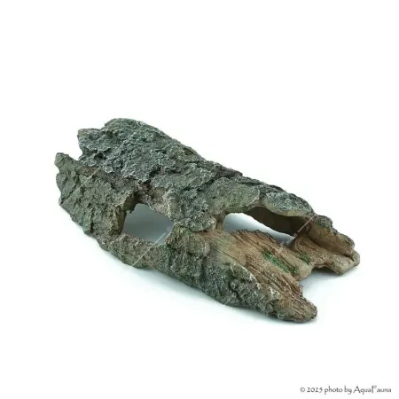 Akvárium dekor - fél fatörzs (29x13x6 cm)