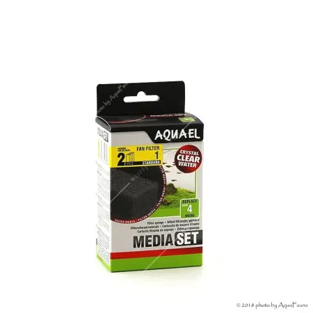 AquaEl MediaSet Standard Fan-1 Plus belső szűrőhöz - 2 db szűrőszivacs