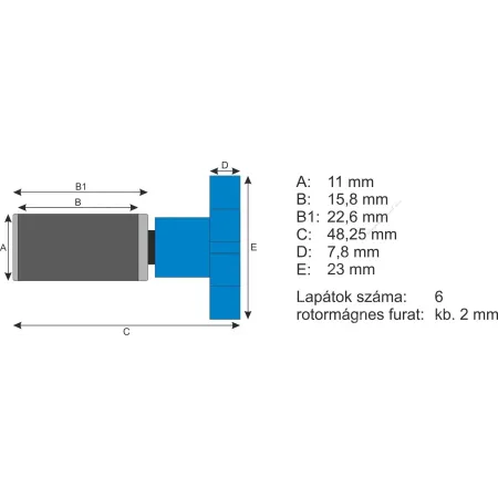 AquaEl rotor Fan-2 Plus belső szűrőhöz