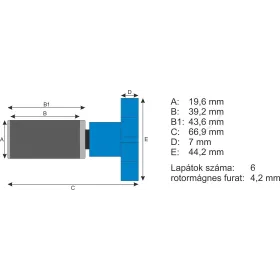 Atman rotor AT-105 vízpumpához