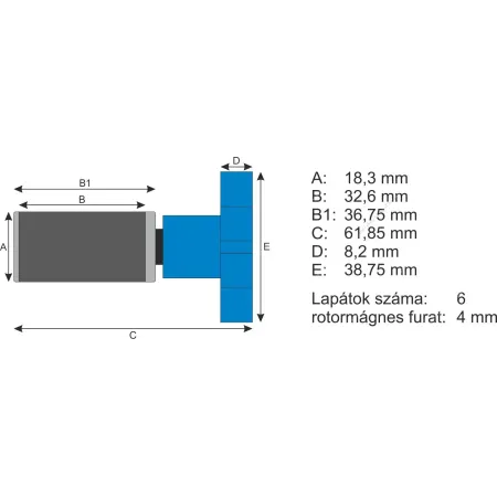 Atman rotor kerámiatengellyel AT-3337/3338 külső szűrőkhöz