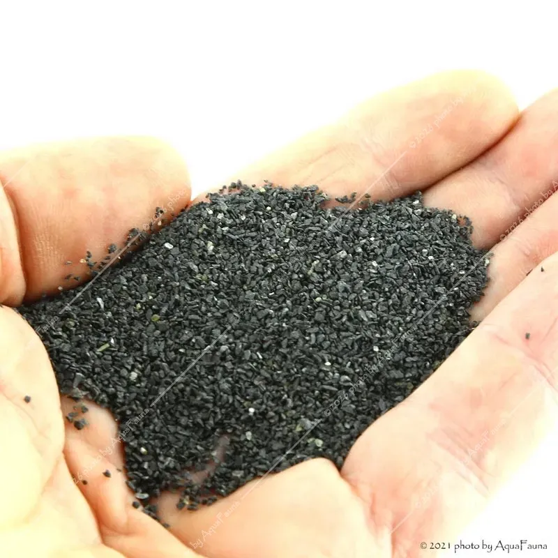 Bazalt akvárium aljzat - 0,5-1,2 mm szemcseméret, 1 kg