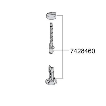 Eheim Professionel 5e 350, 4+ 250/350/600/250T/350T Xtender gomb (7428460)