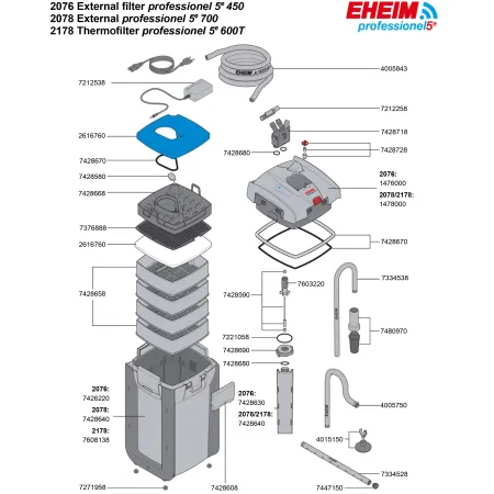 Eheim professionel 5e 450 WiFi külső szűrő (2076010)