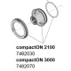 Eheim rotorfedél tömítőgyűrűvel compactON 2100 vízpumpához (7482030)