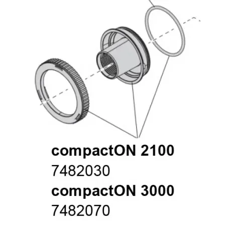 Eheim rotorfedél tömítőgyűrűvel compactON 2100 vízpumpához (7482030)