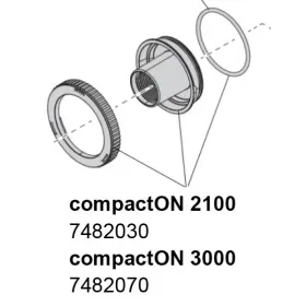 Eheim rotorfedél tömítőgyűrűvel compactON 3000 vízpumpához (7482070)