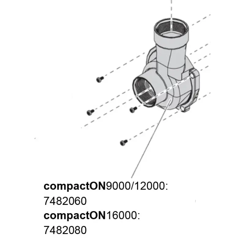 Eheim rotorfedél tömítőgyűrűvel compactON 9000/12000 vízpumpához (7482060)