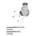 Eheim rotorfedél tömítőgyűrűvel compactON 9000/12000 vízpumpához (7482060)