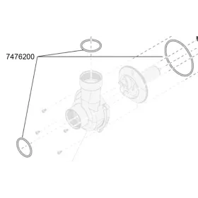 Eheim tömítőgyűrű szett compactON 9000/12000/16000 vízpumpához (7476200)