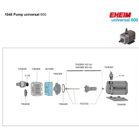 Eheim Universal 600 (1048) centrifugális pumpa (1048229)