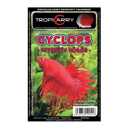 Fagyasztott Cyclops intenzív vörös - 100 g