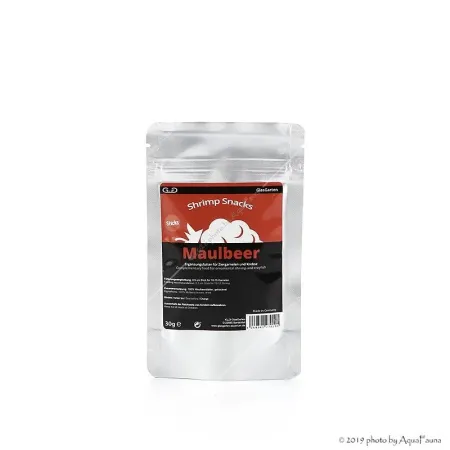 GlasGarten Shrimp Snacks Maulbeer - 30 g - Eperfalevél snack