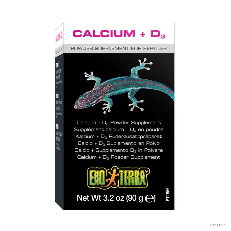 Hagen Exo Terra Calcium +D3 Táplálékkiegészítő hüllők részére (kálcium és D3 vitamin) 90 g