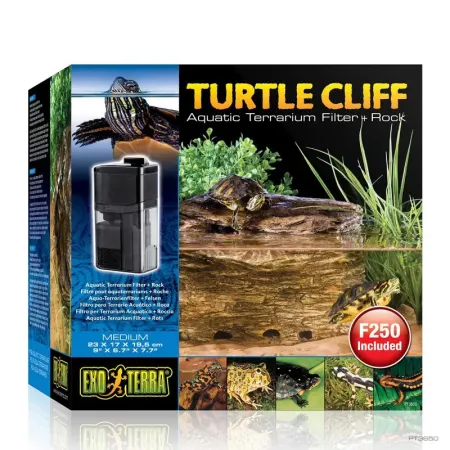 Hagen Exo Terra Cliff Aquatic Terrarium Filter +Rock Medium - Szűrő és pihenőhely teknősterráriumba