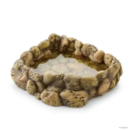 Hagen Exo Terra Corner Water Dish Large - itatótál (sziklás) terráriumokba (16x18x5,5 cm)