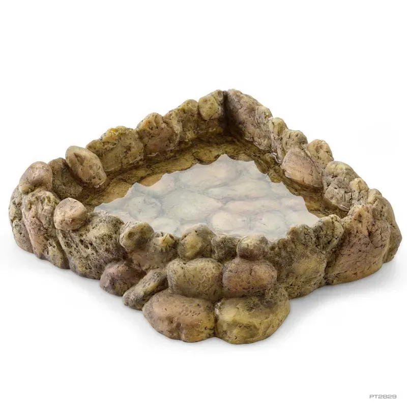 Hagen Exo Terra Corner Water Dish X-Large - itatótál (sziklás) terráriumokba (25x24x6,5 cm)