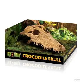 Hagen Exo Terra Crocodile Skull - krokodilkoponya formájú búvóhely hüllők részére (12x22x8 cm)