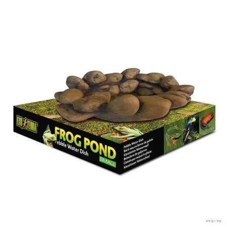 Hagen Exo Terra Frog Pond Small Pebble Water Dish - vizestál békáknak (15x12,5x5,5 cm)