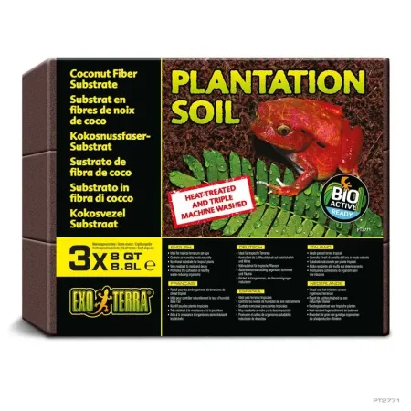 Hagen Exo Terra Plantation Soil Brick - kókuszrost talaj terráriumokba- (3 x 8,8 l)