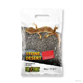 Hagen Exo Terra Stone Desert Bahariya Black - sivatagi homok (fekete) terráriumba (5 kg)